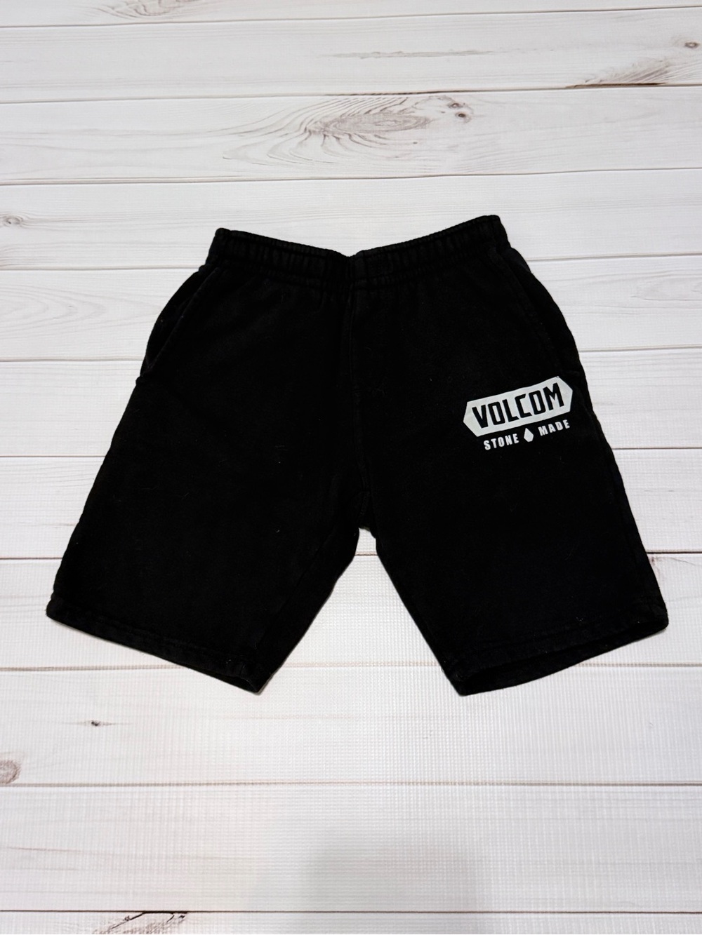 Volcom Black Logo Casual Athletic Shorts